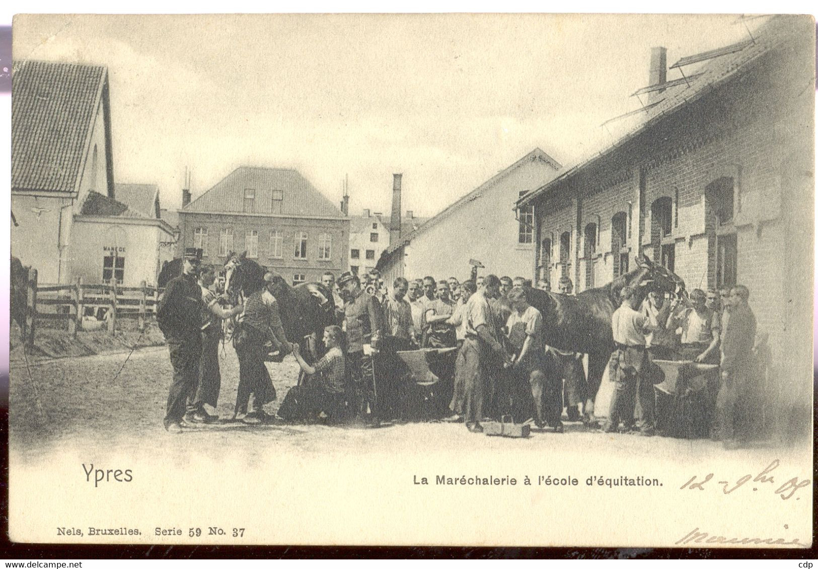 Cpa Ypres   école D'équitation  1905 - Ieper