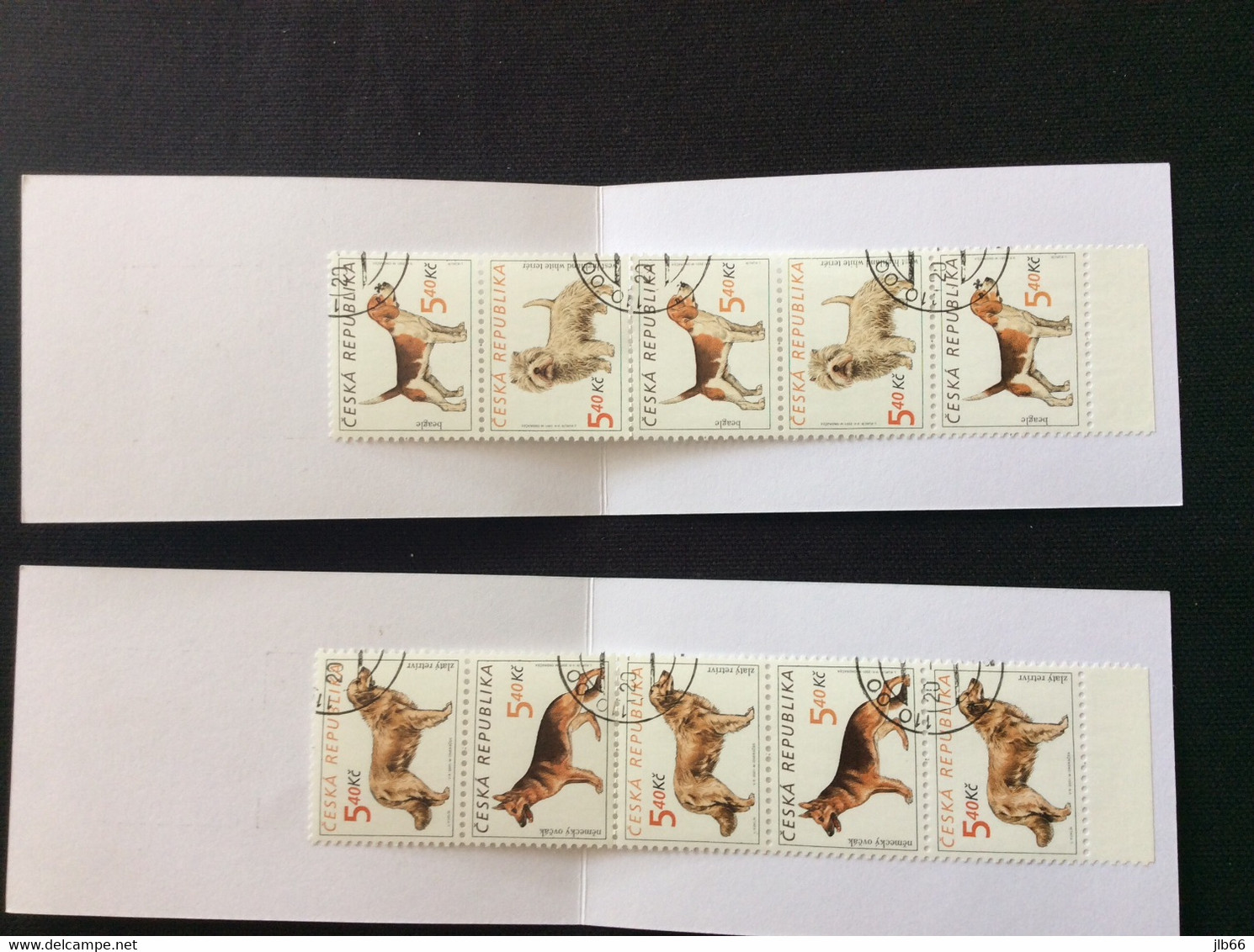 2 Carnets 2001 De 5 Timbres YT C 277 / C 279 Chiens De Race Berger Beagle Terrier/ Booklet Michel MH 94/97 (295/298) - Used Stamps