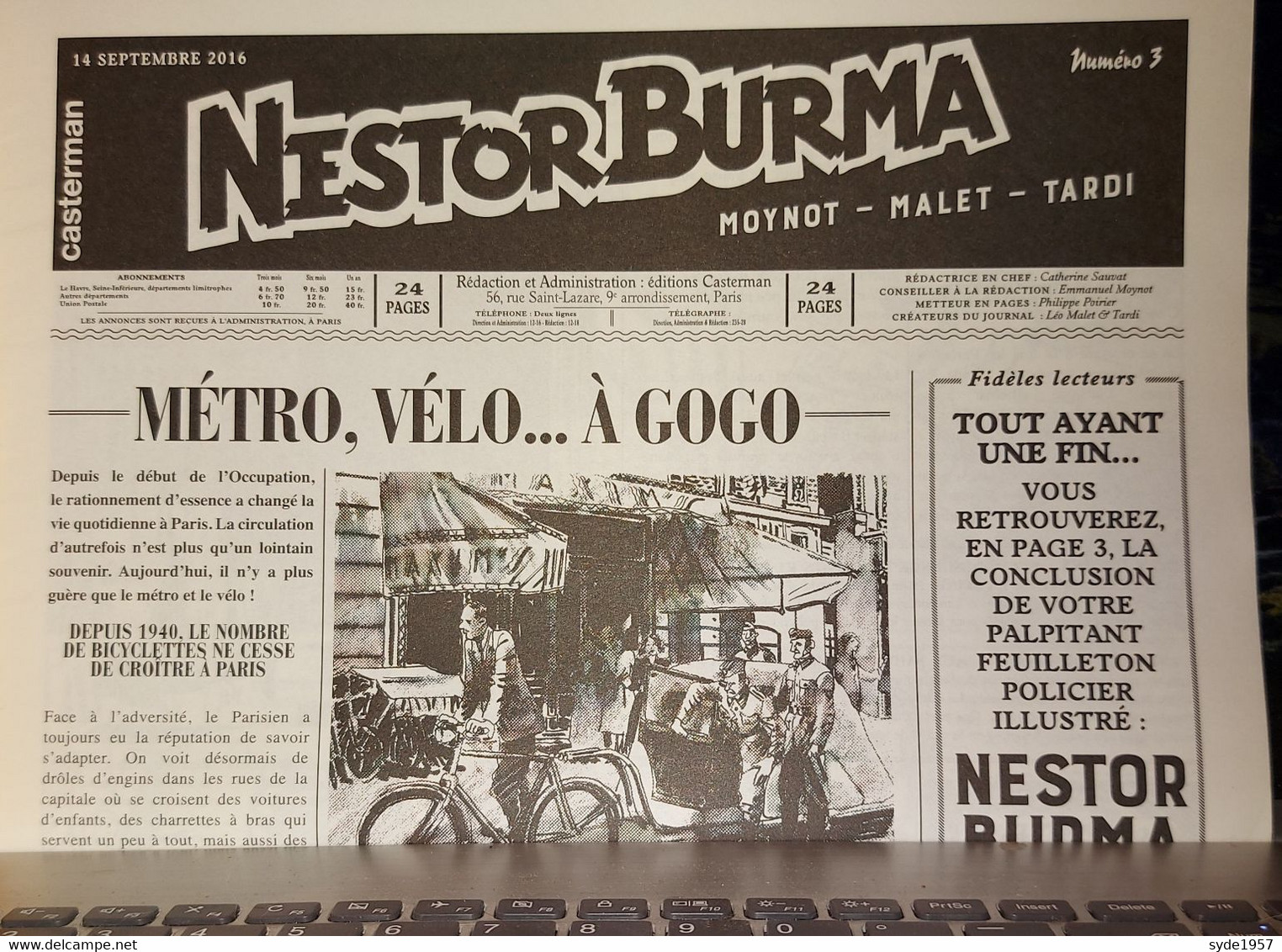 Nestor BURMA Contre C.Q.F.D. Prébublication Complète En 3 Numéros - Nestor Burma