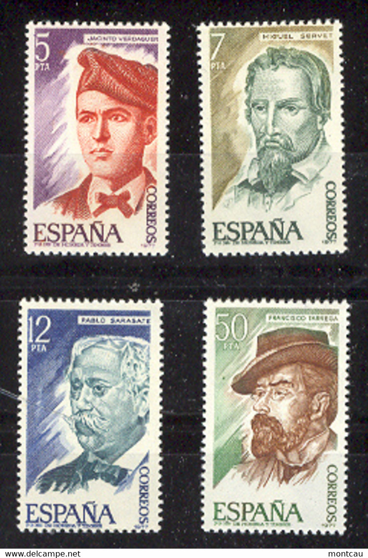 Spain 1977 - Personajes Ed 2398-01 (**) - Unused Stamps