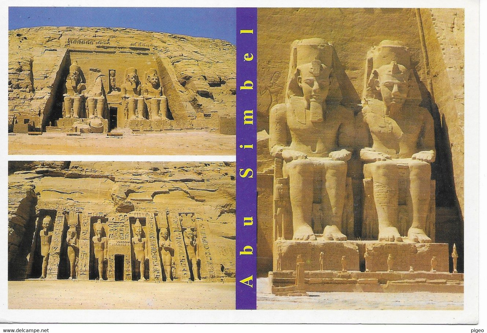 CARTES  MODERNES  -  EGYPTE - Tempels Van Aboe Simbel