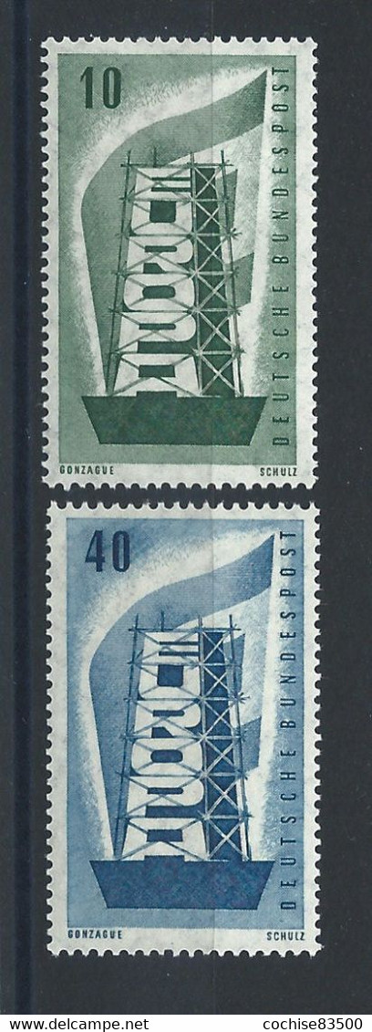 Allemagne - RFA N°117/18** (MNH) 1956 - Europa (bis) - Ungebraucht