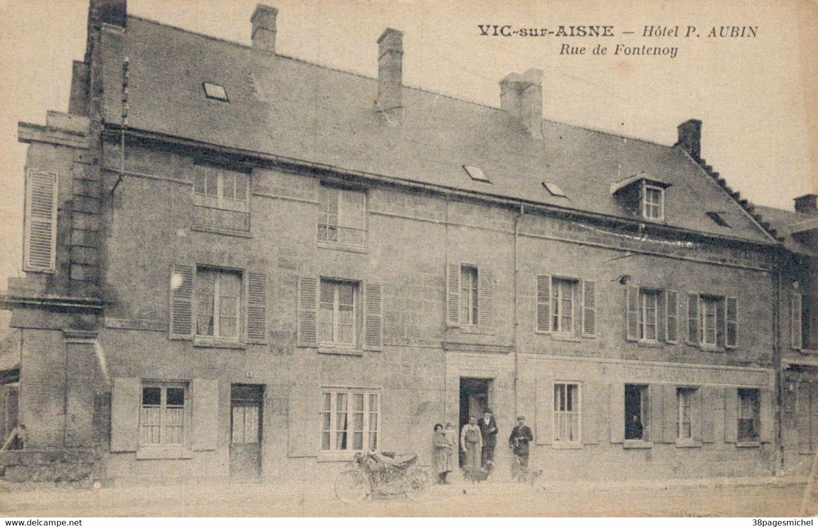 H1505 - VIC Sur AISNE - D02 - Hôtel P. AUBIN - Rue De Fontenoy - Vic Sur Aisne