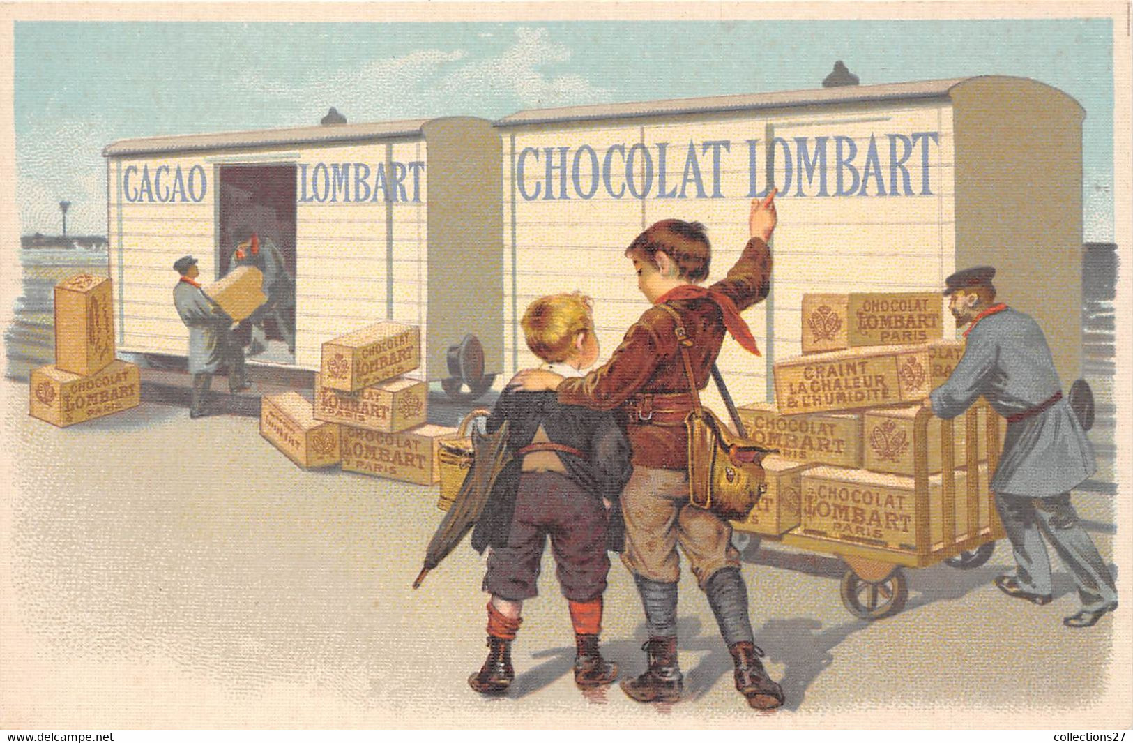 CACAO LOMBART - CHOCOLAT LOMBART - Advertising