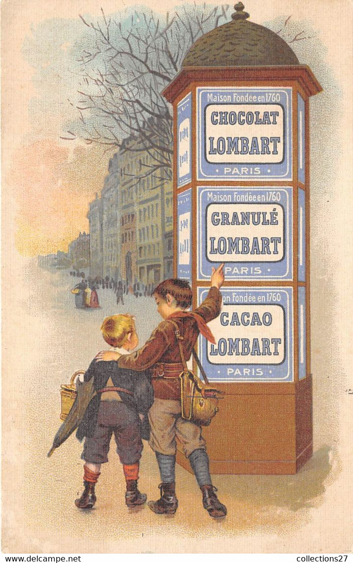 CHOCOLAT LOMBART-CACAO LOMBART - Publicité