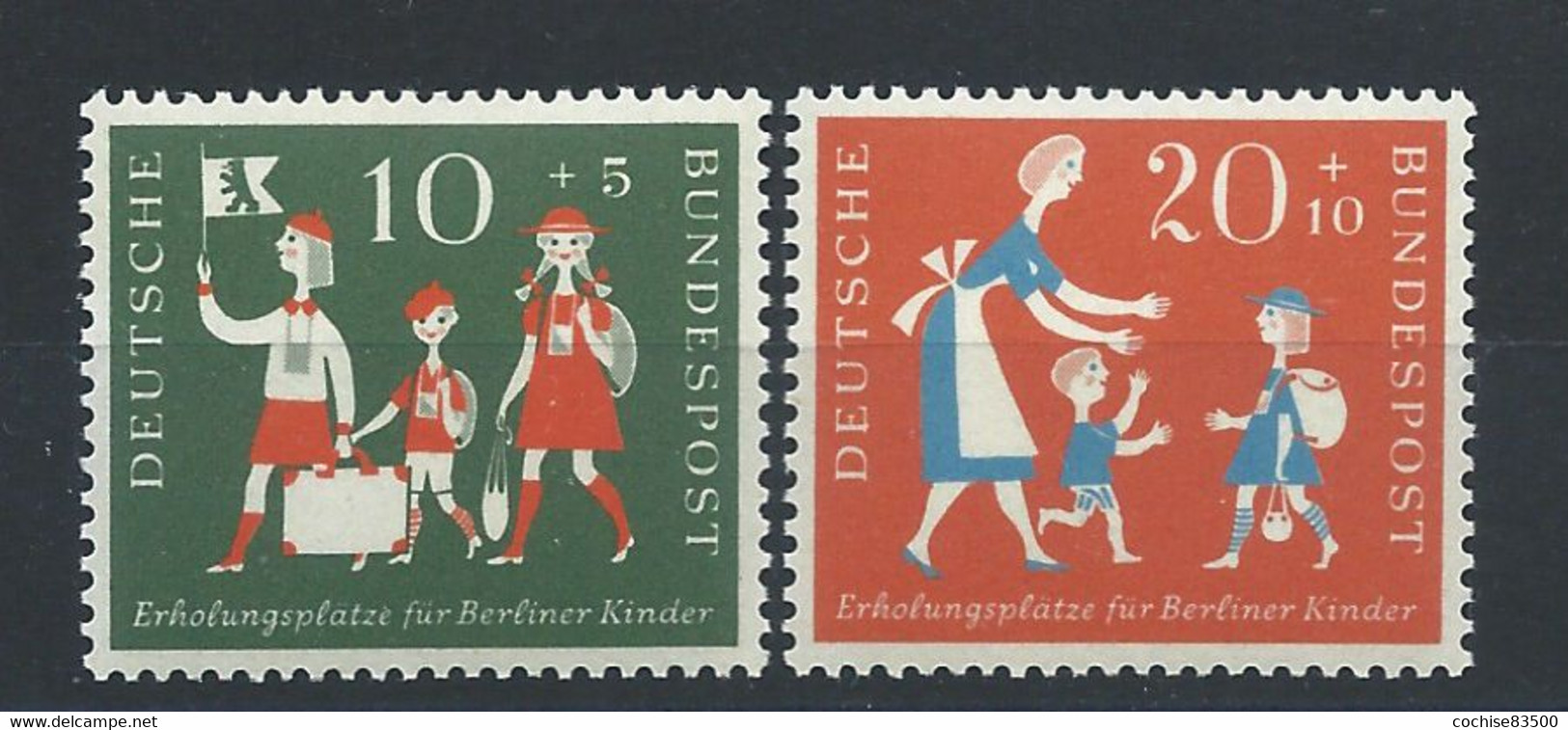 Allemagne - RFA N°129/30** (MNH) 1957 - Colonies De Vacances Des Enfant Berlinois (bis) - Ungebraucht