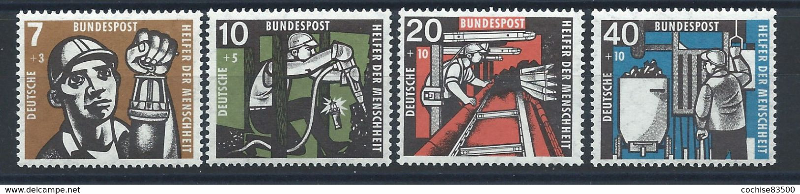 Allemagne - RFA N°142/45** (MNH) 1957 - Hommage Aux Mineurs - Ungebraucht