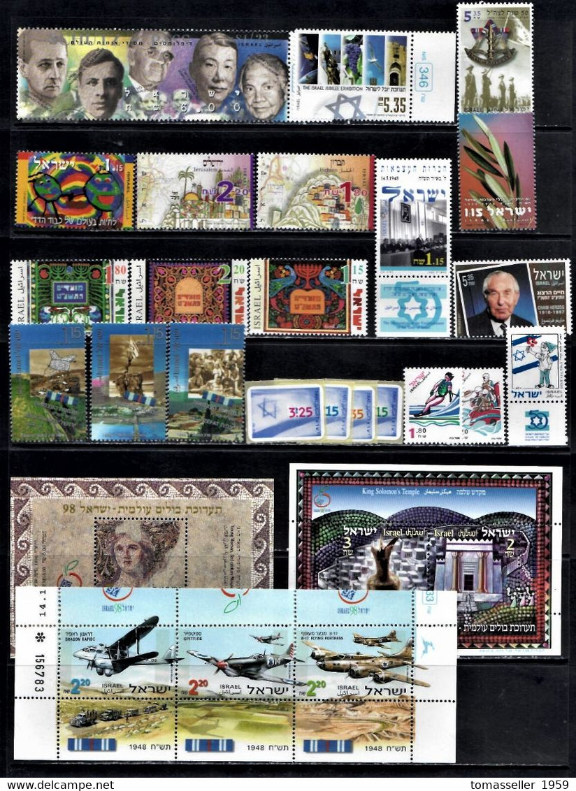 IZRAEL-1998 Full  Year Set.20 Issues.MNH - Années Complètes