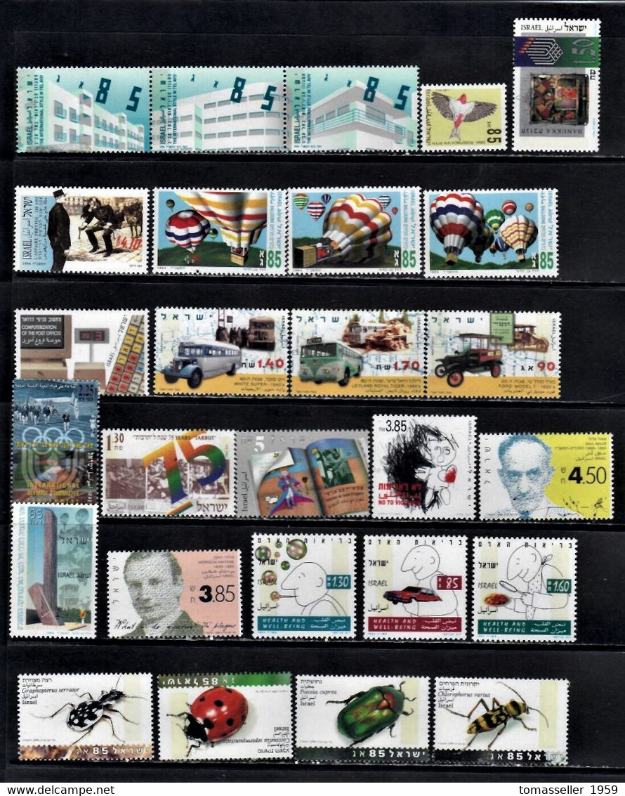 IZRAEL-14 YEARS!!!. (1994-2007y.y.) Sets.Almost 300 IssuesMNH - Full Years