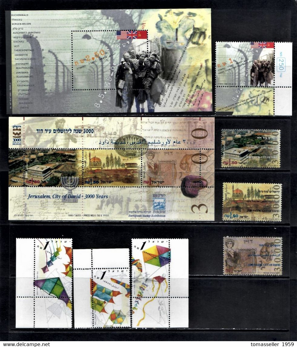 IZRAEL-14 YEARS!!!. (1994-2007y.y.) Sets.Almost 300 IssuesMNH - Full Years