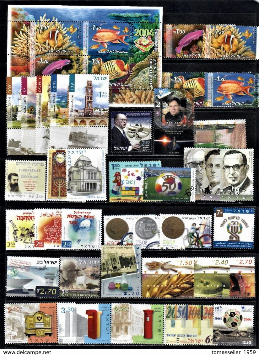 IZRAEL-14 YEARS!!!. (1994-2007y.y.) Sets.Almost 300 issuesMNH