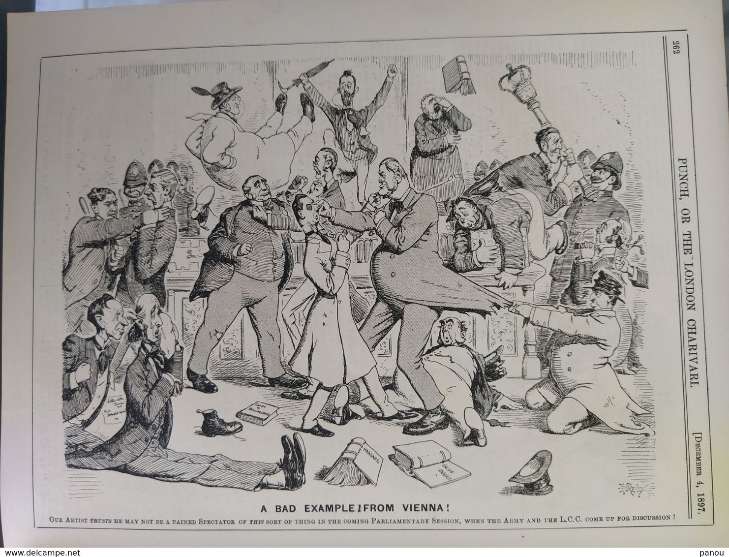 Punch, Or The London Charivari Vol CXIII - DECEMBER 4, 1897 -  PARLIAMENT VIENNA WIEN Magazine 12 Pages - Altri & Non Classificati