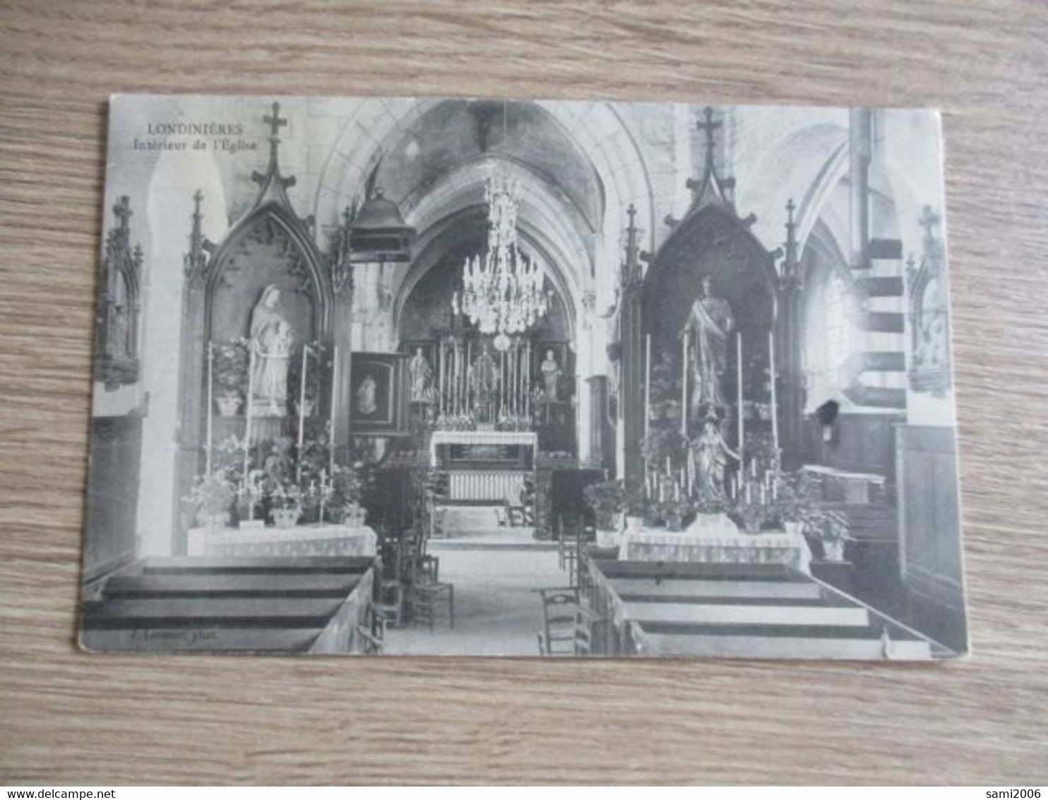 76 LONDINIERES INTERIEUR EGLISE - Londinières