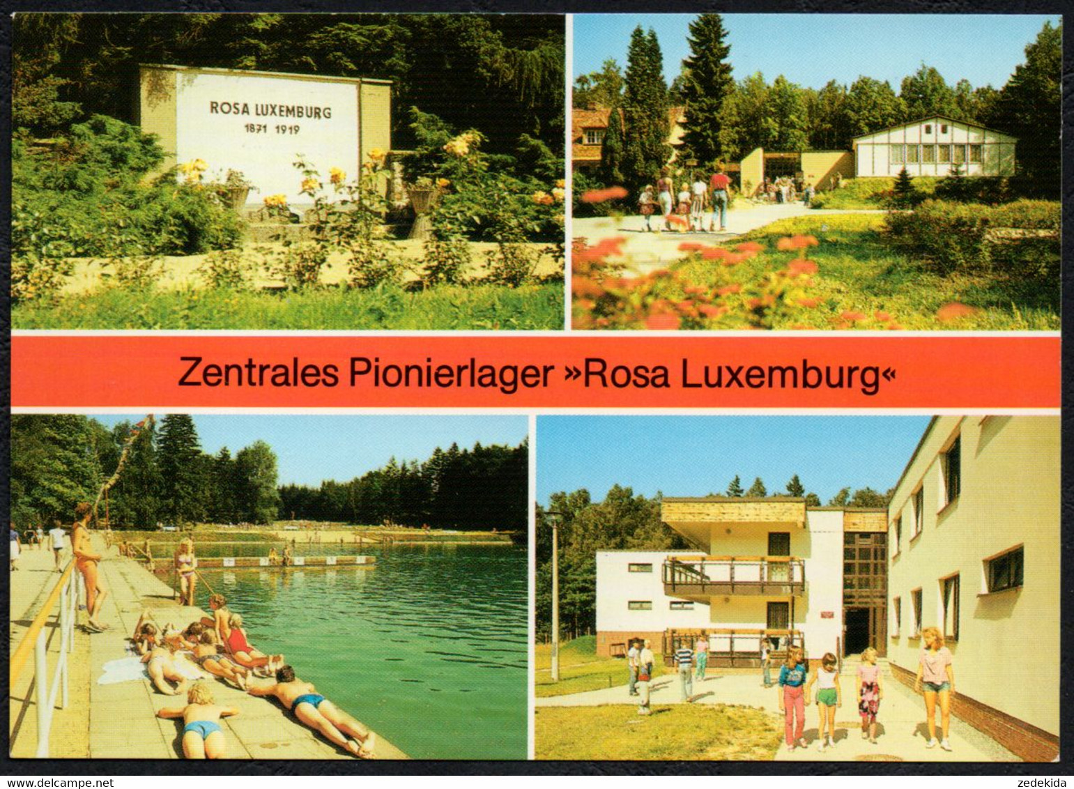 F1633 - TOP Seifhennersdorf Pionierlager Rosa Luxemburg Freibad - Bild Und Heimat Reichenbach - Seifhennersdorf