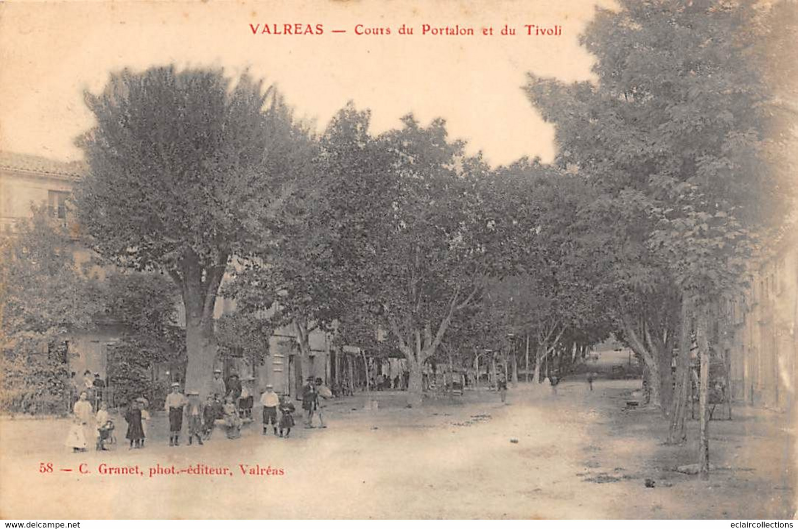 Valréas        84             Cours Du Portalon Et Du Tivoli      (voir Scan) - Valreas