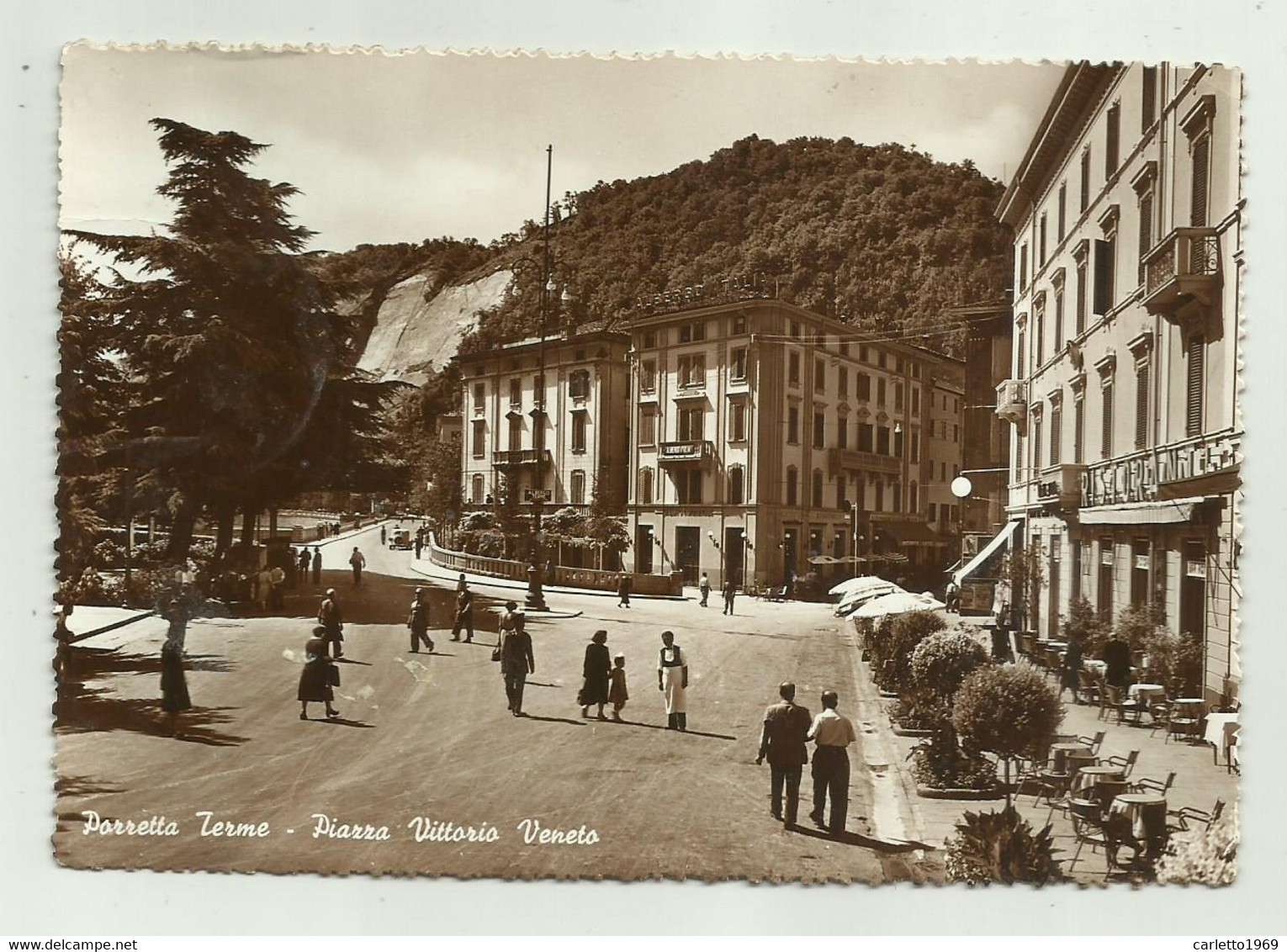 PORRETTA TERME - PIAZZA VITTORIO VENETO VIAGGIATA  FG - Carpi