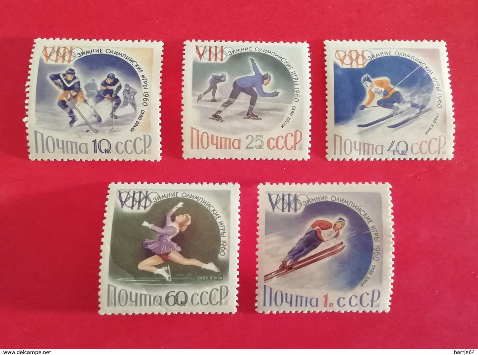 1960 Soviet Union - Reeks Postfris - Invierno 1960: Squaw Valley