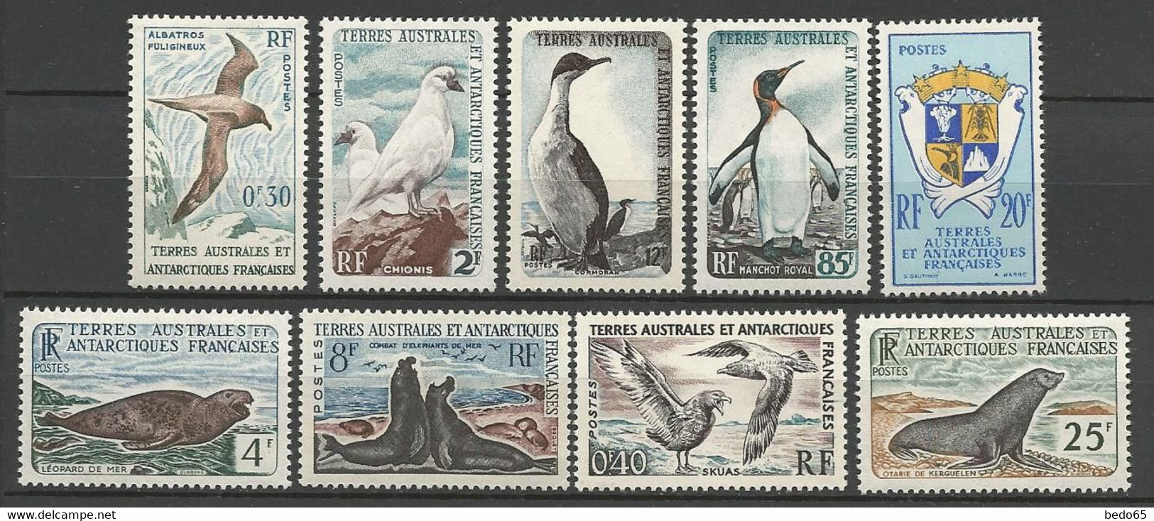 TAAF N° 12 à 17  NEUF** LUXE  SANS CHARNIERE / MNH / - Neufs