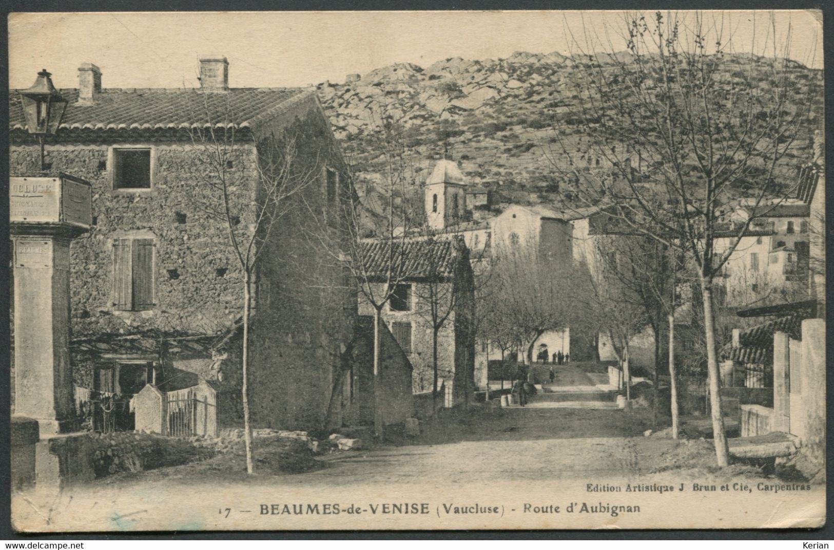 Beaumes-de-Venise - Route D'Aubignan - N° 17 Edition J. Brun Et Cie - Voir 2 Scans - Beaumes De Venise