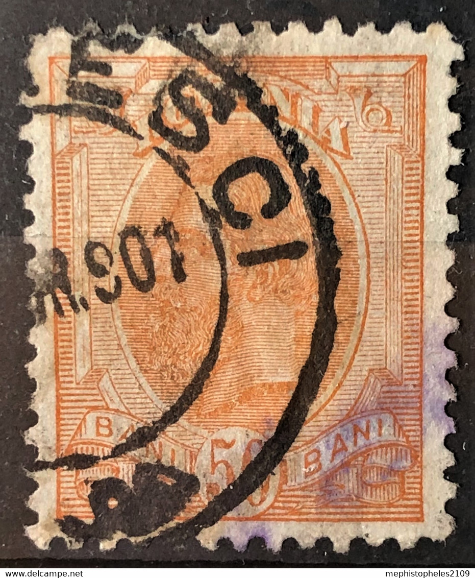 ROMANIA 1893 - Canceled - Sc# 129 - 50b - Usati