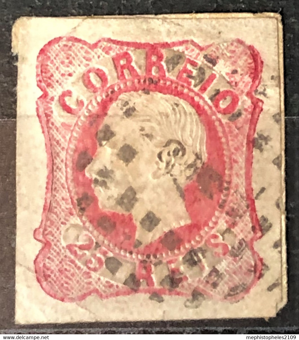 PORTUGAL 1862 - Canceled - Sc# 14 - 25r - Usati