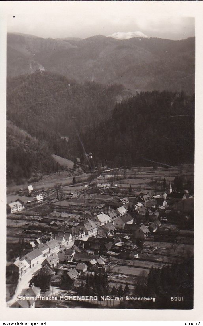 AK Sommerfrische Hohenberg Mit Schneeberg - Niederdonau (56226) - Schneeberggebiet