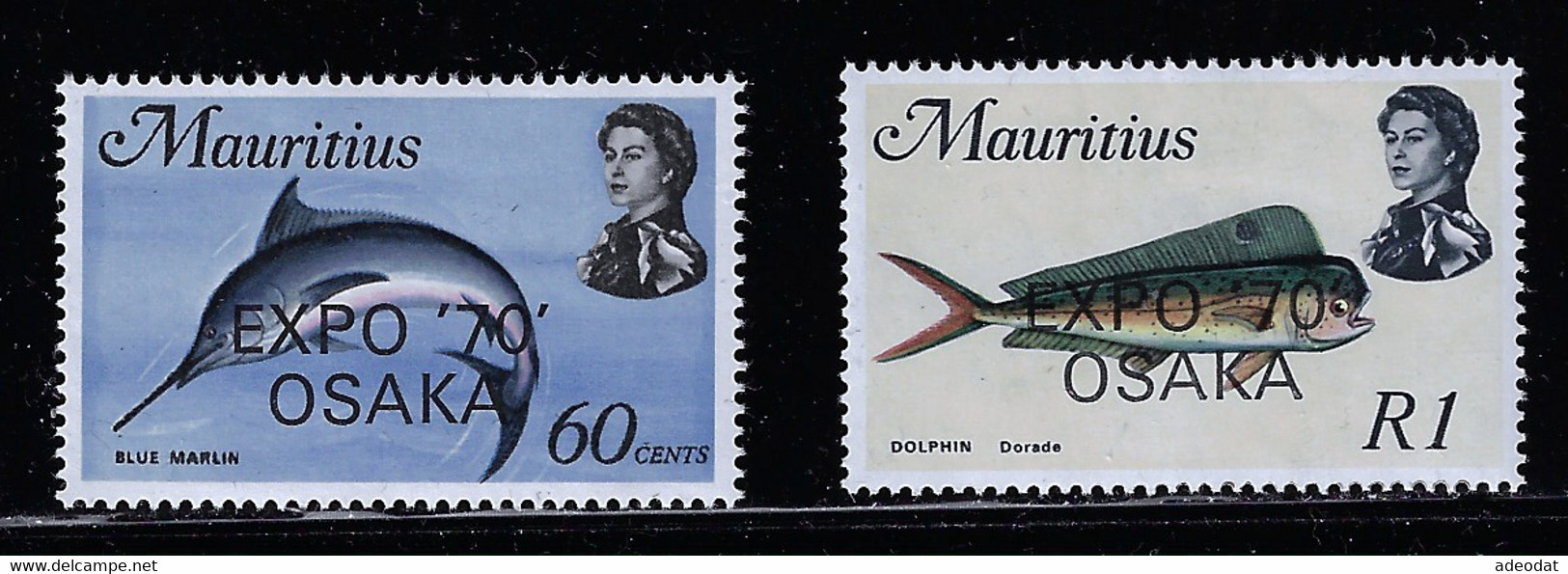 MAURITIUS 1970 OSAKA UNIVERSAL EXPOSITION MH STAMPS - 1970 – Osaka (Japon)