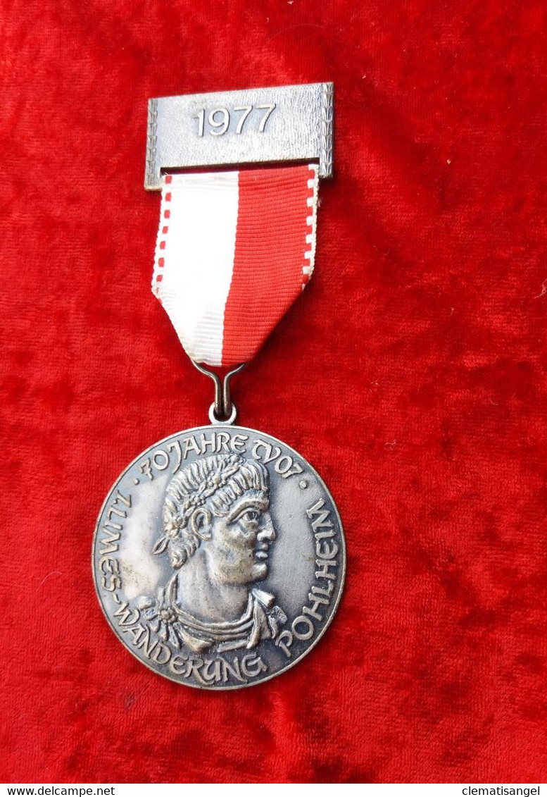 404b * 1. LIMES WANDER-MEDAILLE 1977 * POHLHEIM **!! - Souvenir-Medaille (elongated Coins)