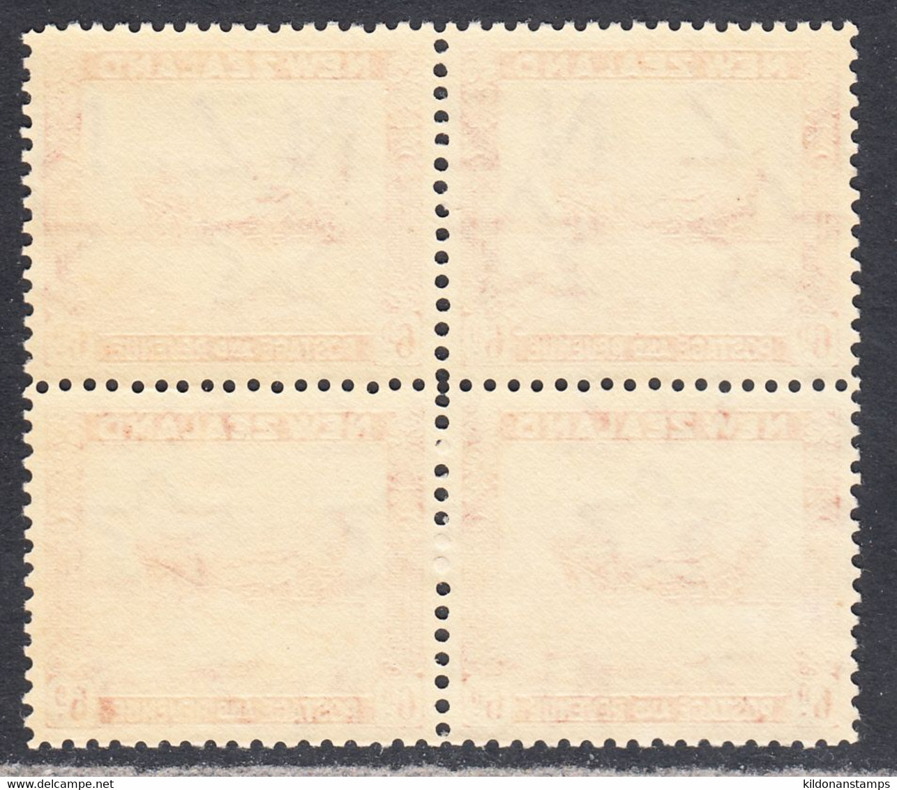 New Zealand 1936-42 Mint No Hinge, Perf 12.5, Block, Sc# ,SG 585b - Ongebruikt