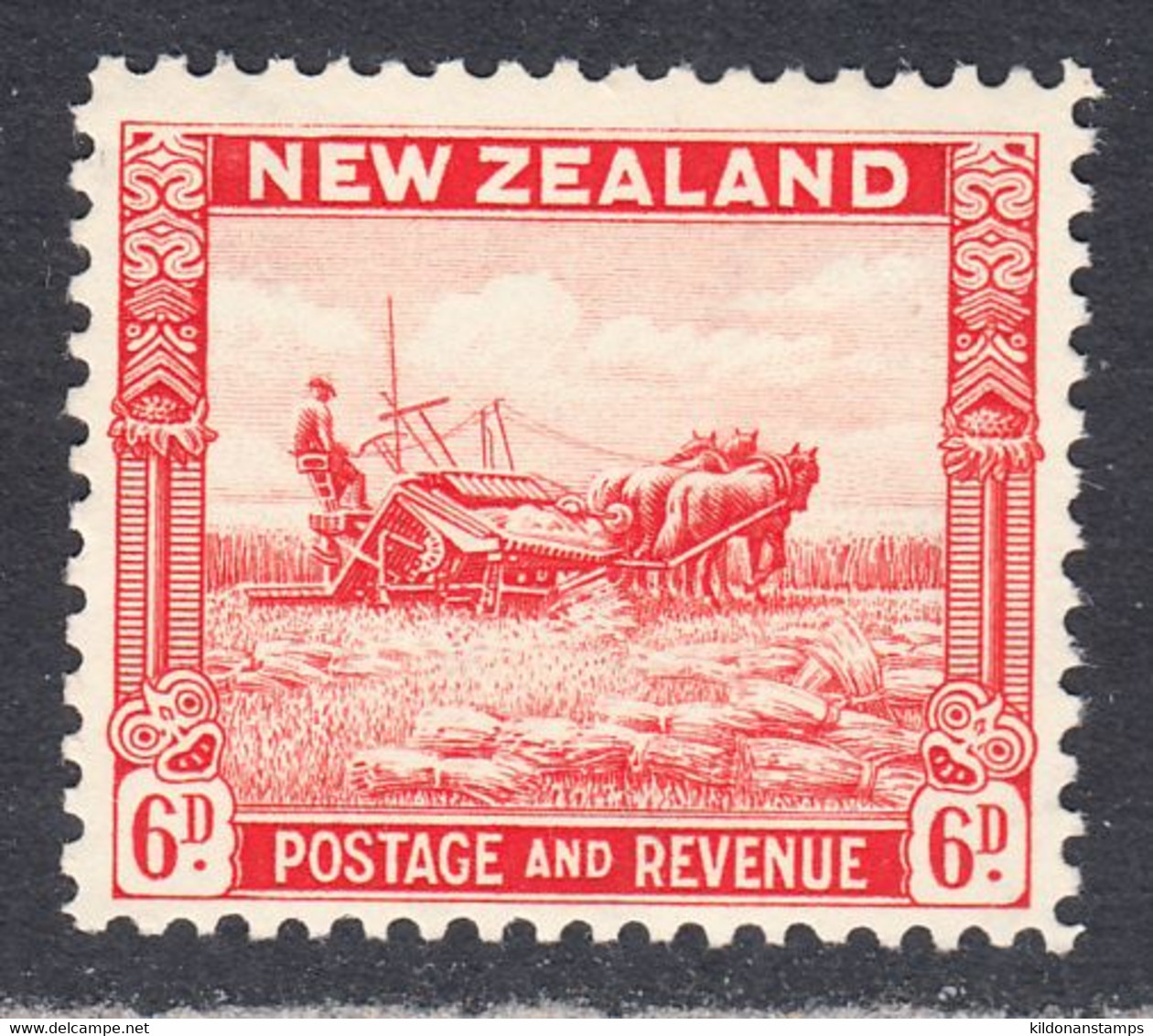 New Zealand 1936-42 Mint No Hinge, Perf `12.5, Sc# ,SG 585bv - Unused Stamps