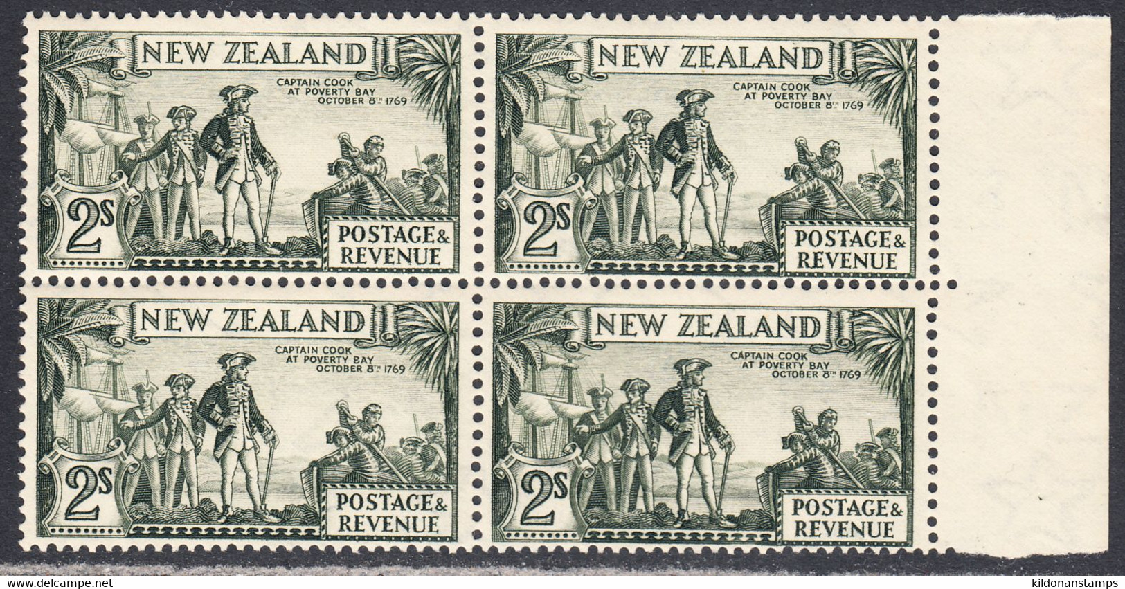 New Zealand 1936-42 Mint No Hinge, Perf 13-14x13.5, Sc# ,SG 589 - Nuovi