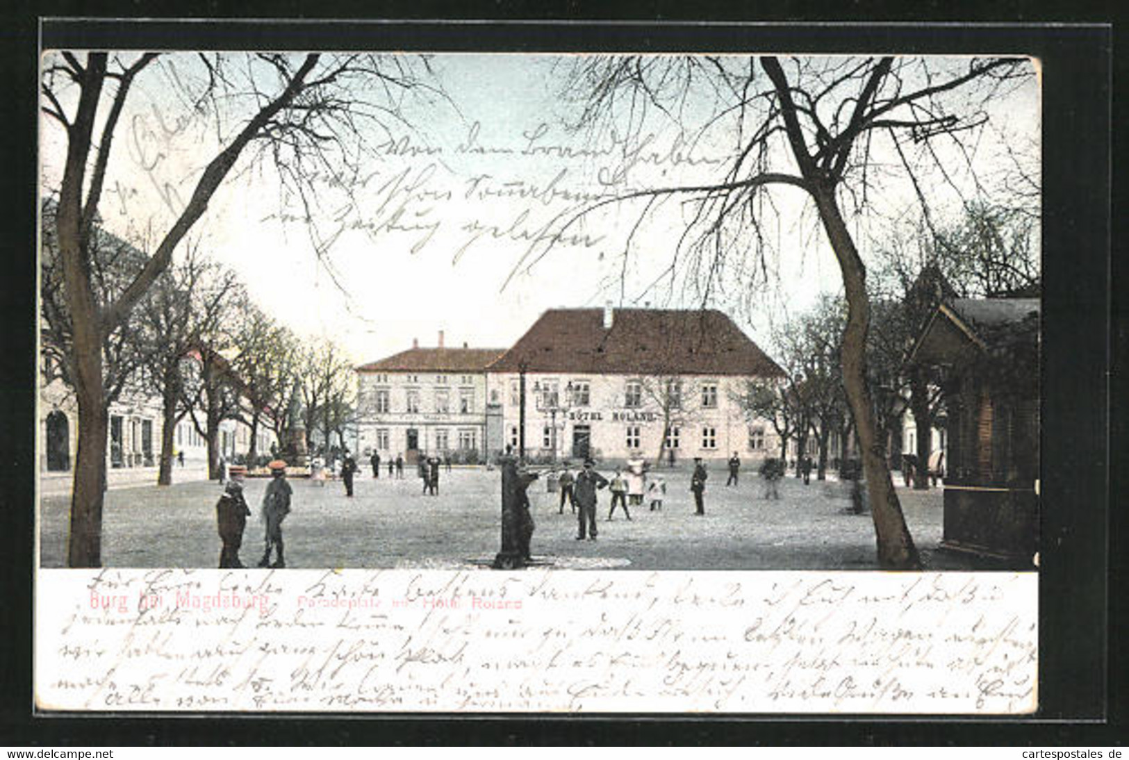 AK Burg, Paradeplatz Mit Hotel Roland - Burg