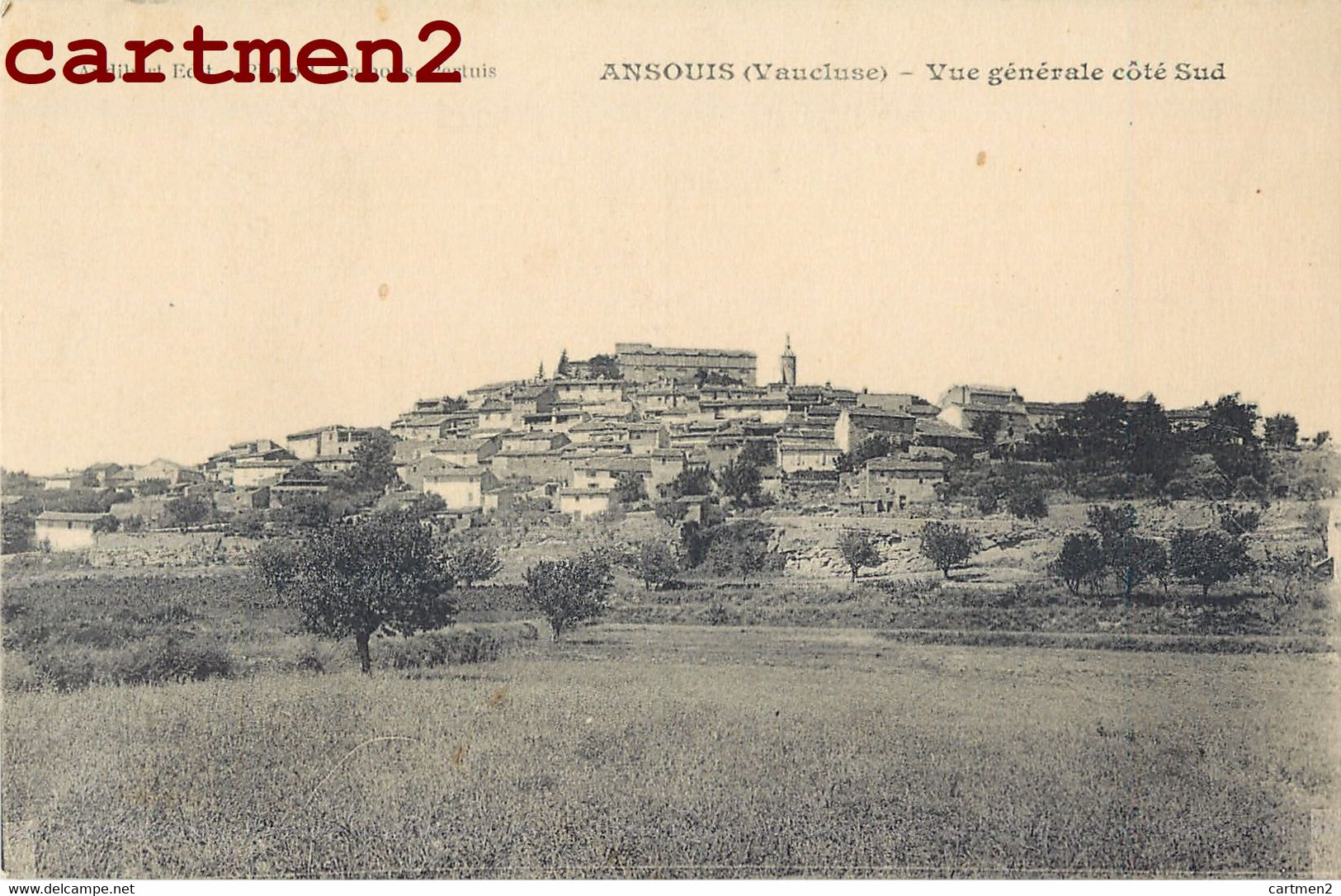 ANSOUIS VUE GENERALE COTE SUD 84 VAUCLUSE - Ansouis