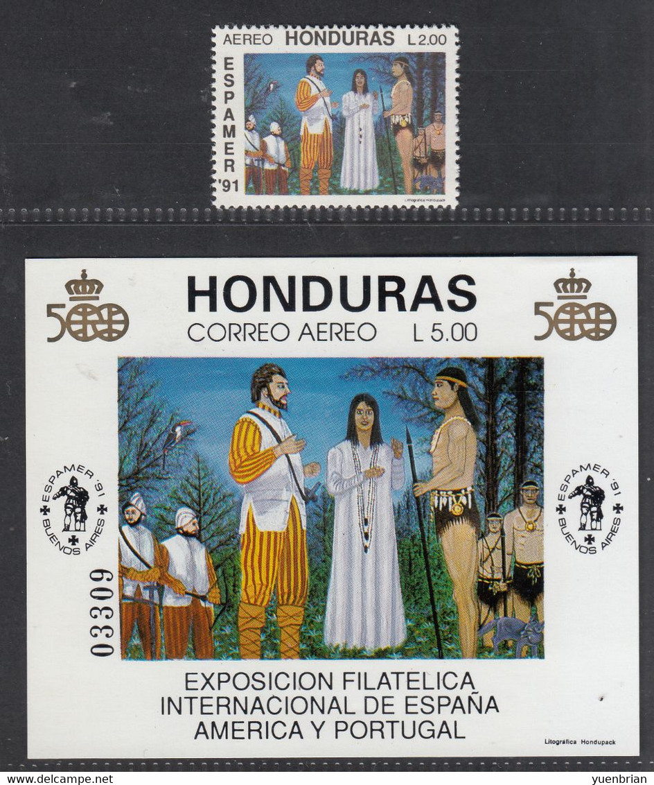 Honduras 1991, Bird, Birds, Toucan, 1v + S/S, MNH**, Good Condition - Other & Unclassified