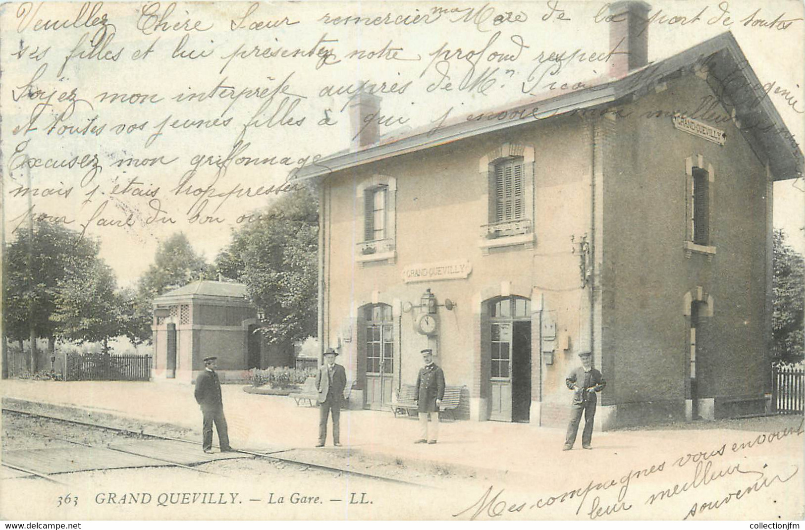 CPA FRANCE 76 "Le Grand Quevilly, La Gare" - Le Grand-quevilly