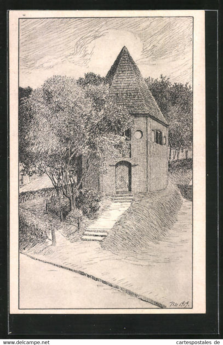 Künstler-AK Havelberg, St. Annenkapelle - Havelberg