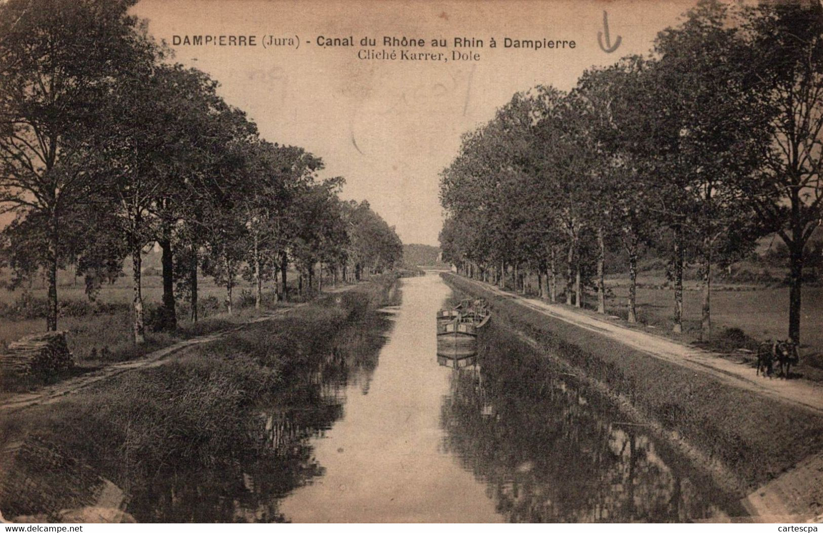 Dampierre Canal Du Rhone Au Rhin A Dampierre 1924   CPA - Dampierre