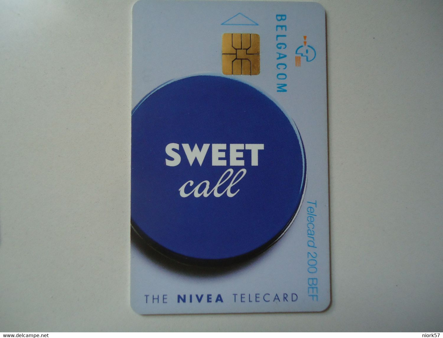 BELGIUM   USED CARDS ADVERSISING  NIVEA - Otros & Sin Clasificación