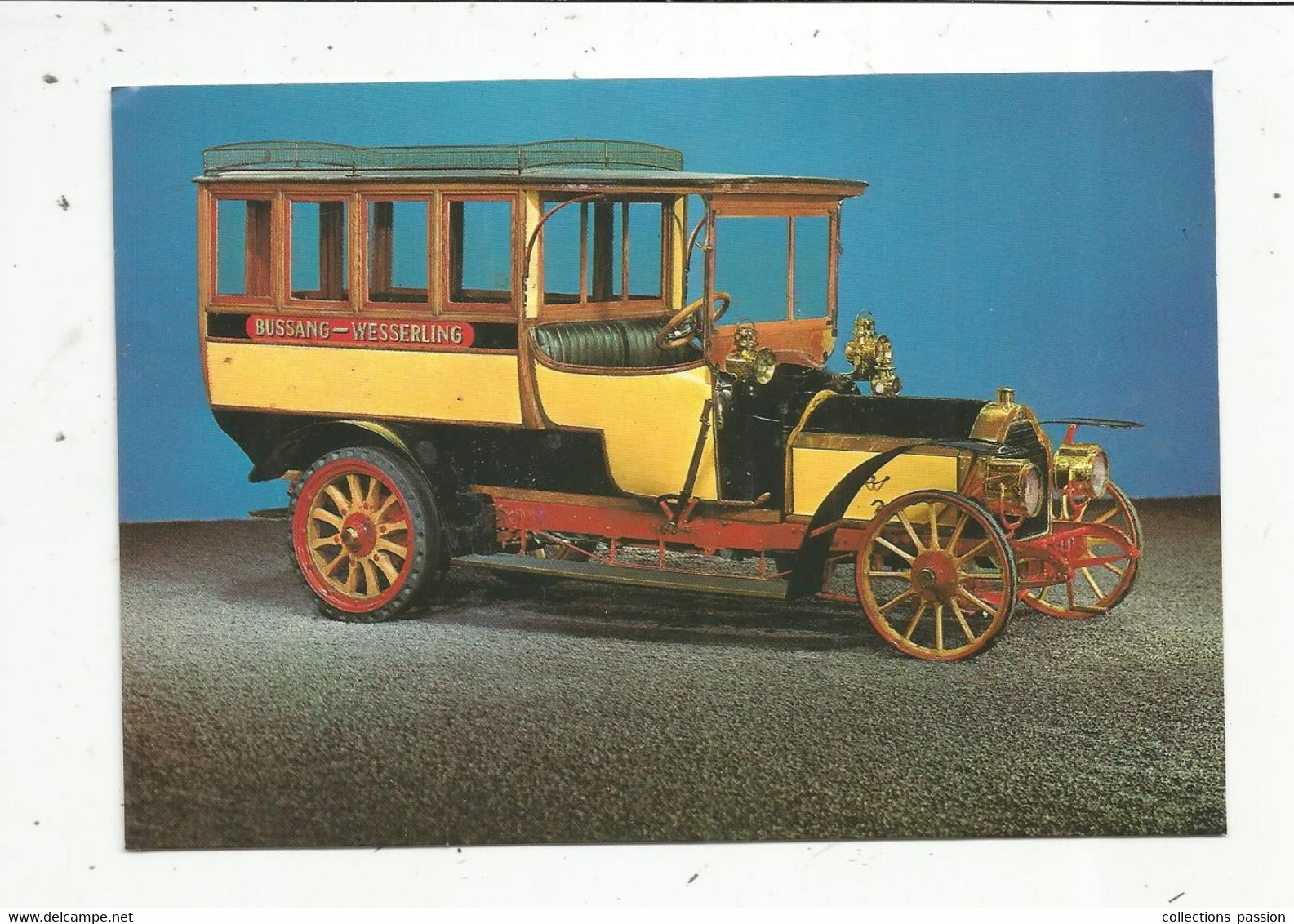 Cp ,automobile ,bus & Autocars , LORRAINE ,autobus 8-10places BUSSANG-WESSERLING , 1911 , Vierge - Autobus & Pullman