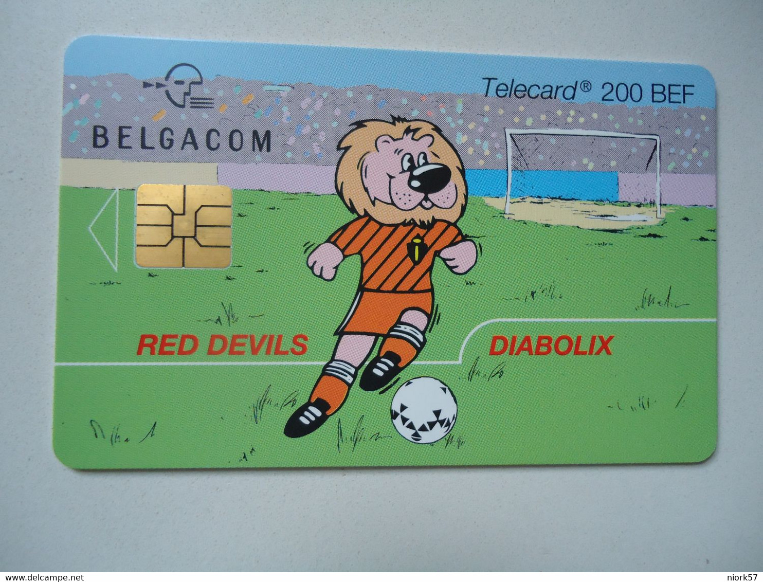 BELGIUM   USED CARDS  SPORTS FOOTBALL  MASCOTS - Other & Unclassified