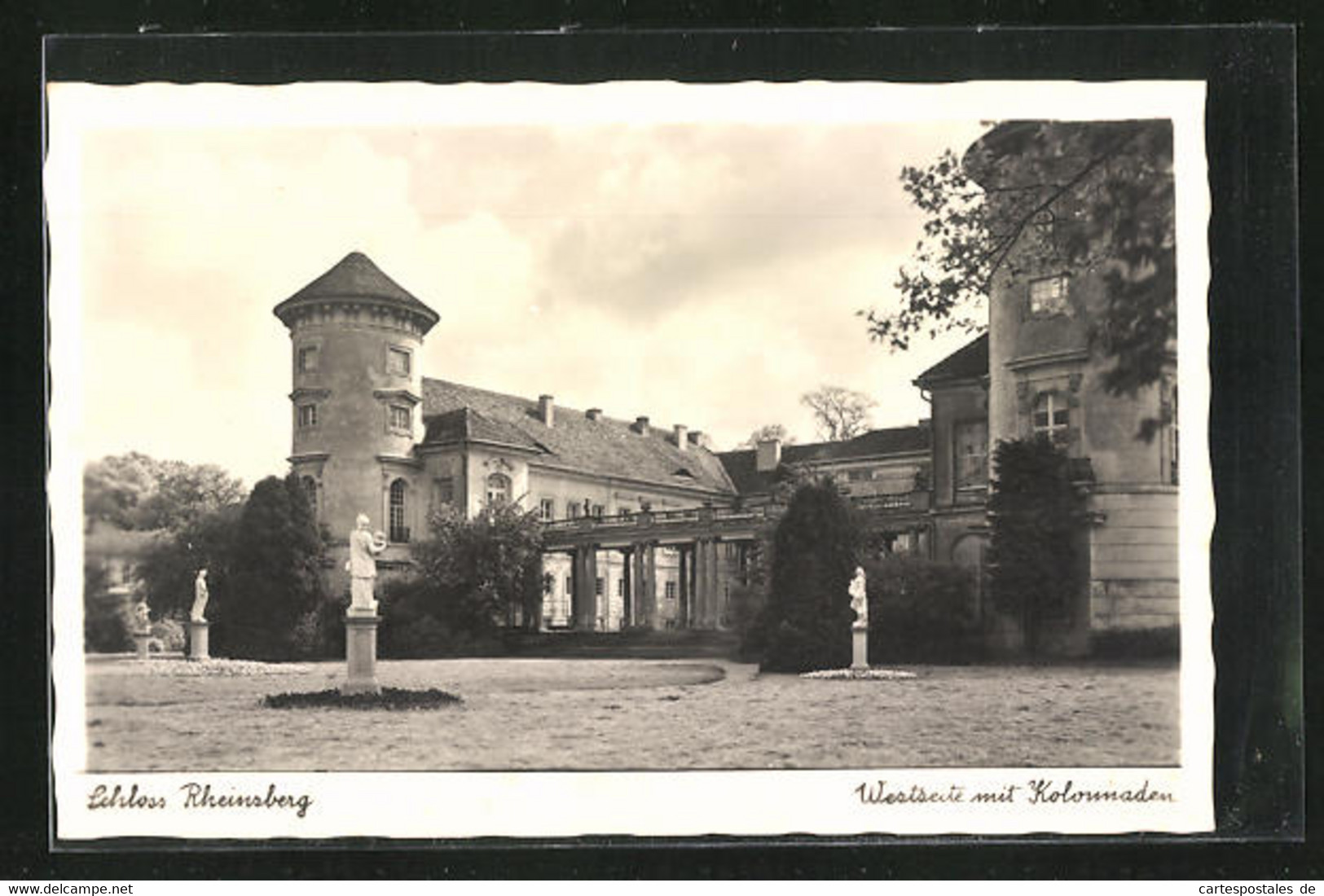 AK Rheinsberg, Schloss, Westseite Mit Kolonnaden - Rheinsberg