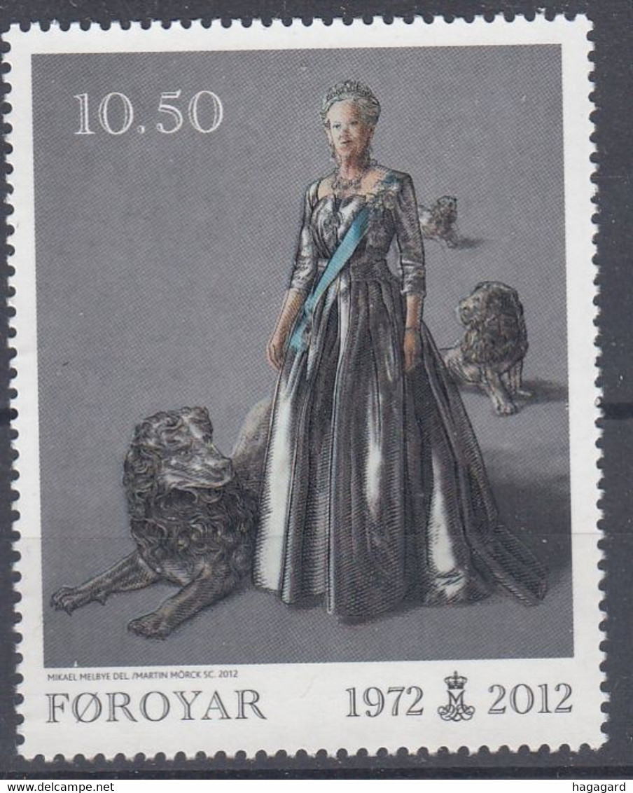 ++Faroe Islands 2012. Queen Margrethe II. AFA 734. Michel 738. MNH(**) - Faroe Islands