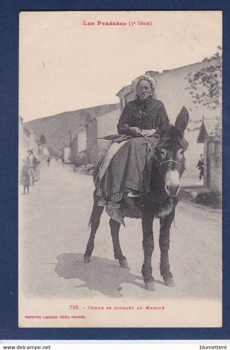 CPA Pyrénées Type Circulé Ane Labouche 782 - Aquitaine