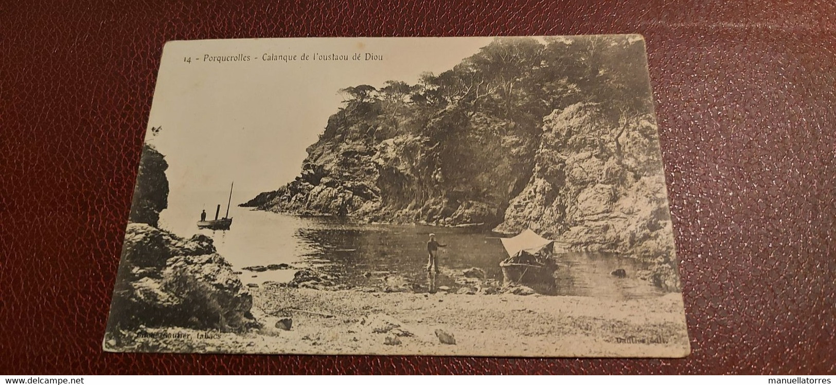Ancienne Carte Postale - Porquerolles - Calanque De L'oustaou Dé Diou - Porquerolles