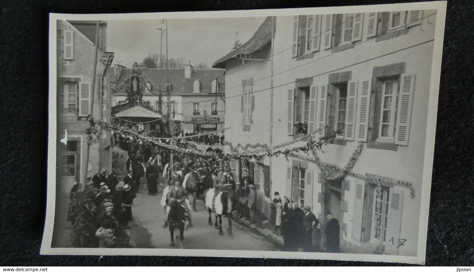 Cpa Carte Photo Du 29 Chateauneuf Du Faou Fête Procession Circa 1920   AVR21-19 - Châteauneuf-du-Faou