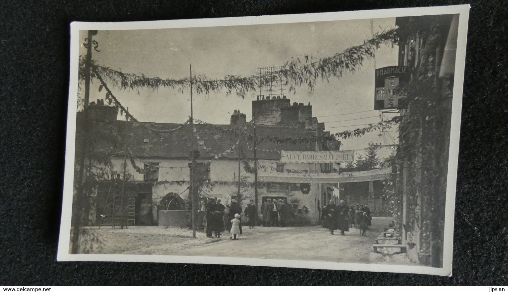 Cpa Carte Photo Du 29 Chateauneuf Du Faou Fête  Circa 1920   AVR21-19 - Châteauneuf-du-Faou