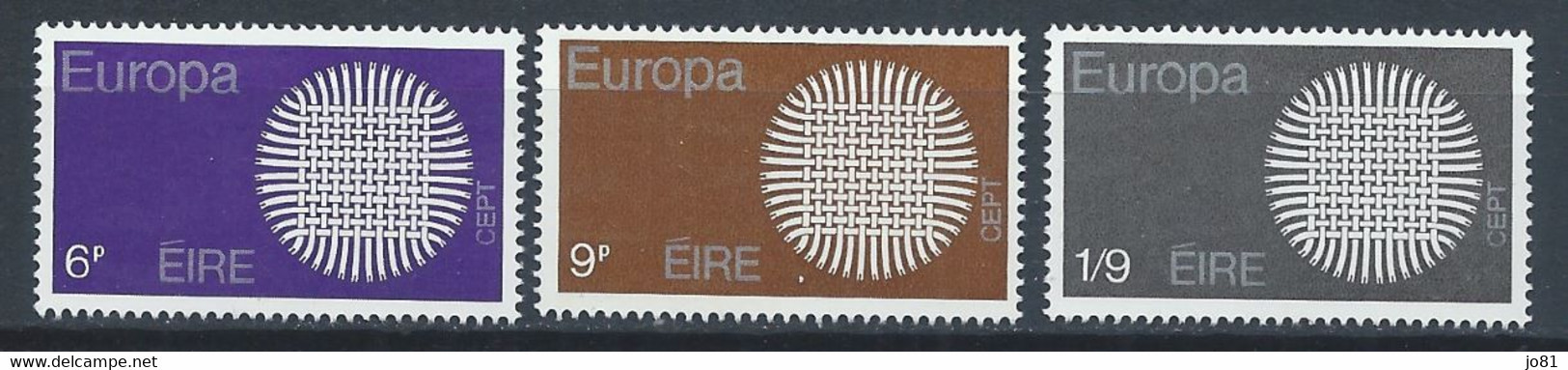 Irlande YT 241-243 Neuf Sans Charnière - XX - MNH Europa 1970 - Ungebraucht