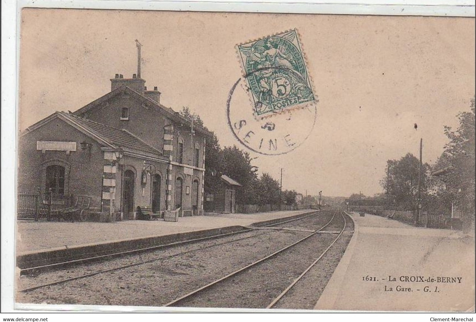 LA CROIX DE BERNY : La Gare - Très Bon état - Other & Unclassified