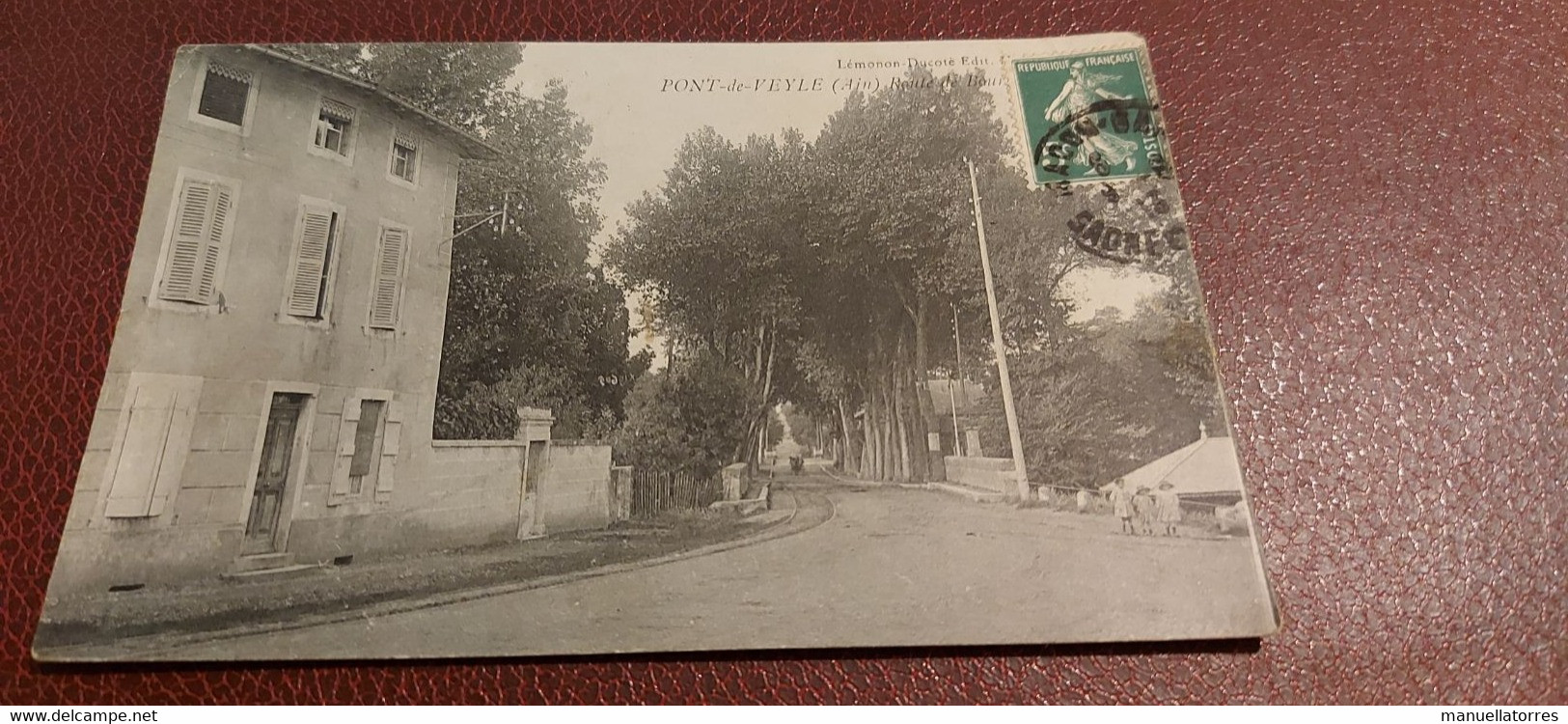 Ancienne Carte Postale - Pont De Veyle - Route De Bour - Unclassified