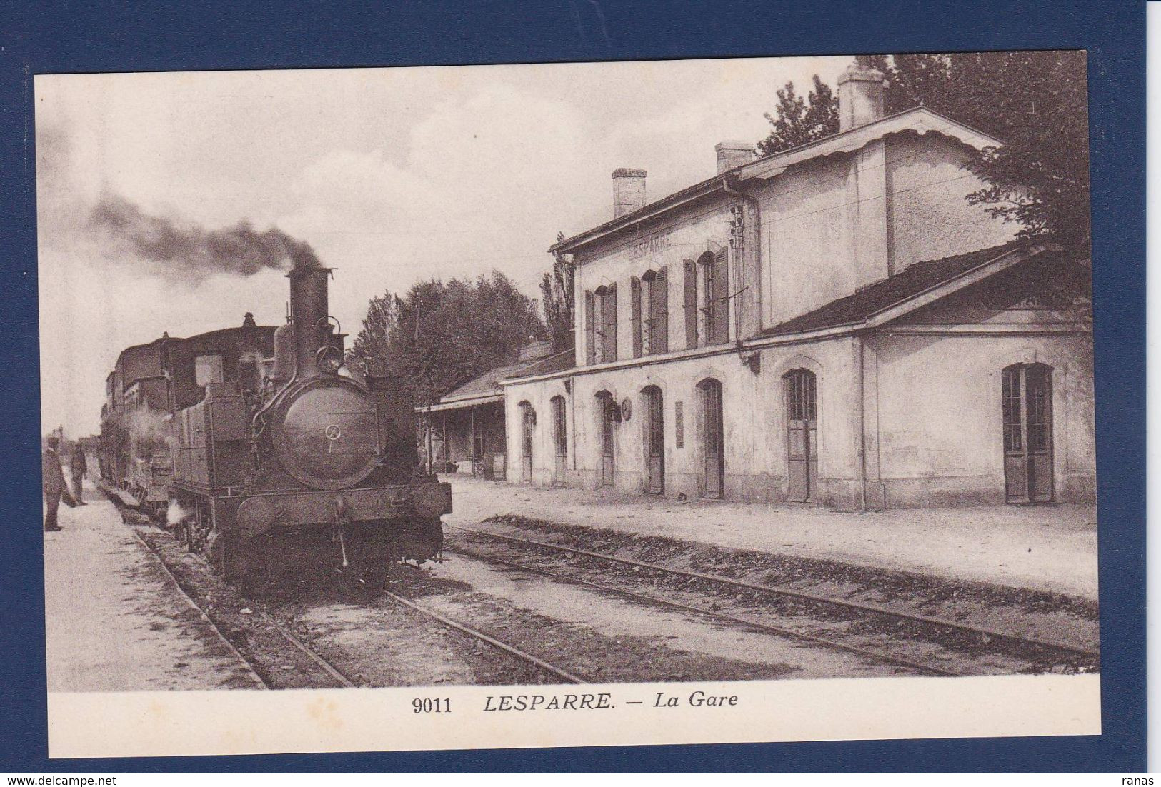 CPA [33] Gironde > Lesparre Medoc Train Gare Station Chemin De Fer Non Circulé - Lesparre Medoc